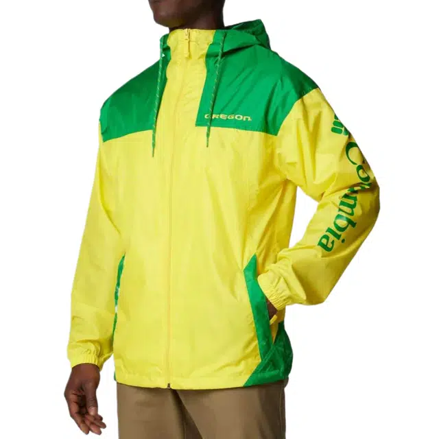 Columbia Windbreaker - Oregon Collegiate Flash ChallengerII Omni-Shade