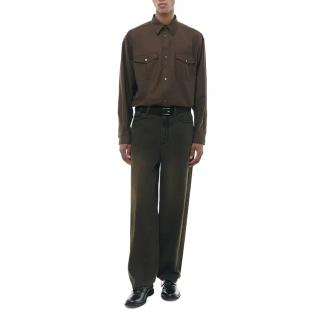 BESLOW TWIST SEAM DENIM PANTS