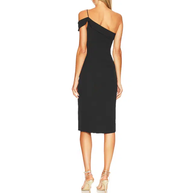 SUPERDOWN Jillian Asymmetric Midi Dress
