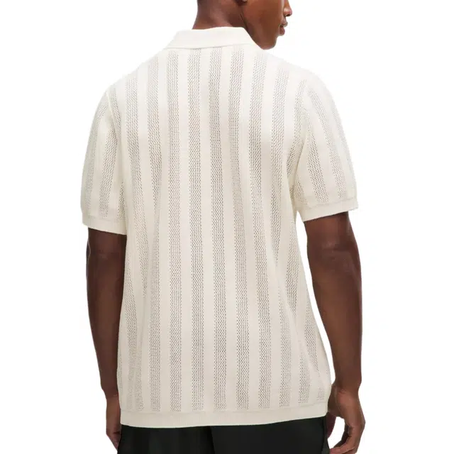 lululemon Cotton-Blend Short-Sleeve Polo -light ivory color