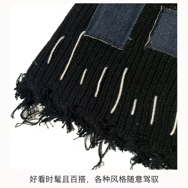 恩僾德 美式小众破洞雅痞毛线冷帽女冬天高颜值百搭显脸小保暖大头围瓜皮帽乞丐套头帽子男潮 腈纶 绒线帽 男女同款情侣款