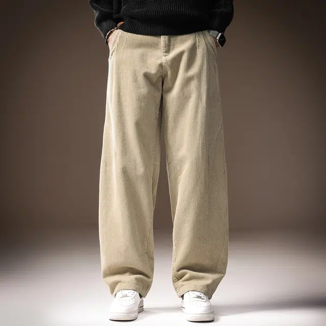 贵色 日系潮流时尚高端重磅直筒潮牌高街痞帅立体裁剪设计垂感休闲裤 男女同款