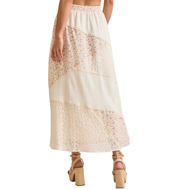 ALTAR'D STATE Aster Floral Midi Skirt