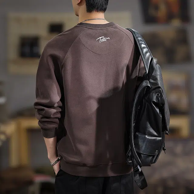 遨宇 高端美式复古经典休闲极简卫衣 男款