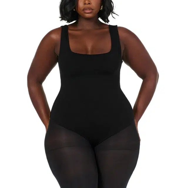 NAKED WARDROBE NW Sculpt Tank Scoop Bodysuit Curve