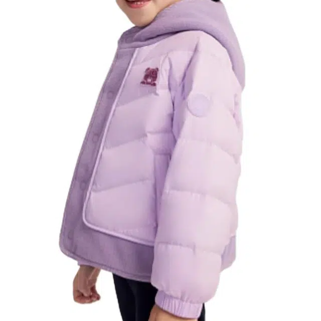 波司登羽绒服 舒适柔软纯色保暖 科技紫 中小童