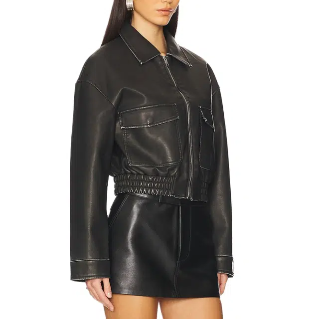 SUPERDOWN Lolo Faux Leather Jacket