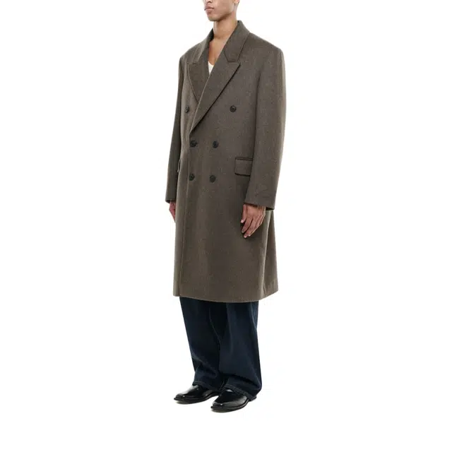 BESLOW OVERSIZED CASHMERE DOUBLE BREASTED COAT