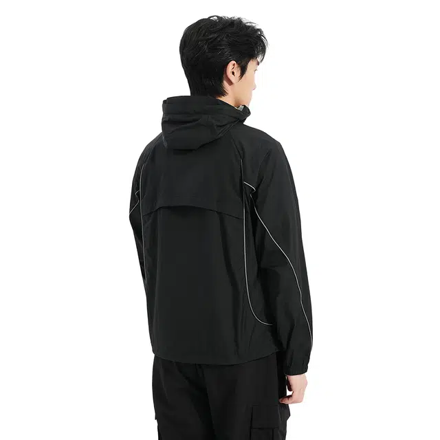利郎 时尚都市连帽轻薄款防紫外线百搭防晒服 男款