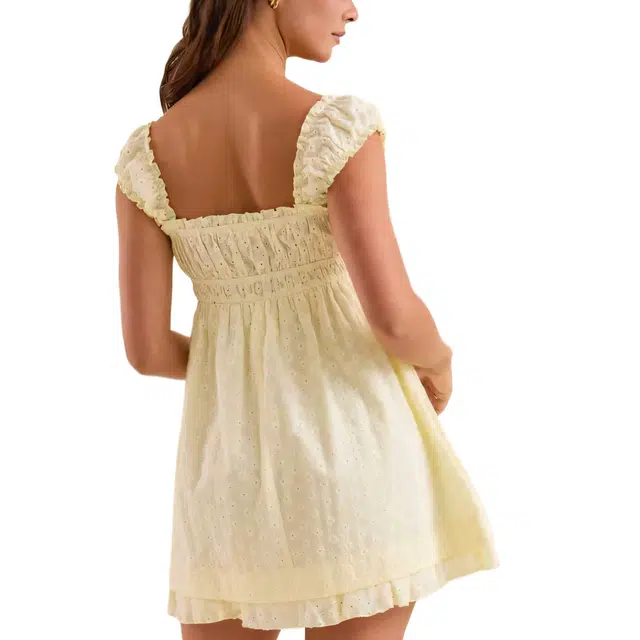ALTAR'D STATE Livie Eyelet Mini Dress
