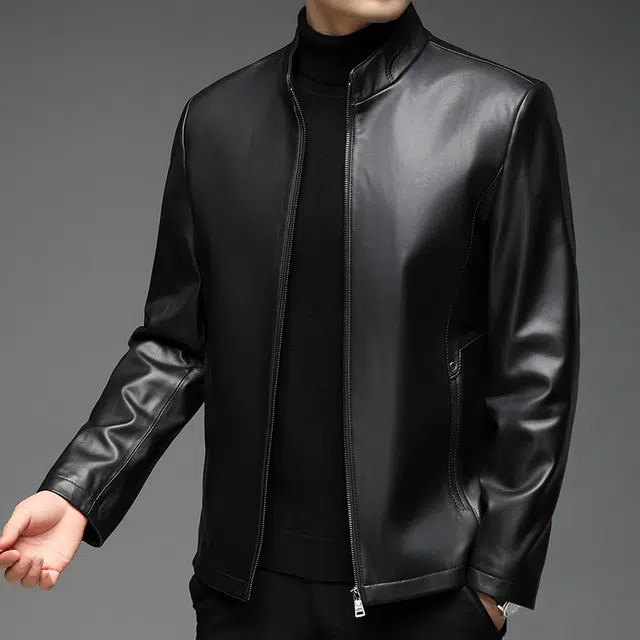 太子龍 外套立领中青年潮流帅气高端品质经典设计皮衣 男款