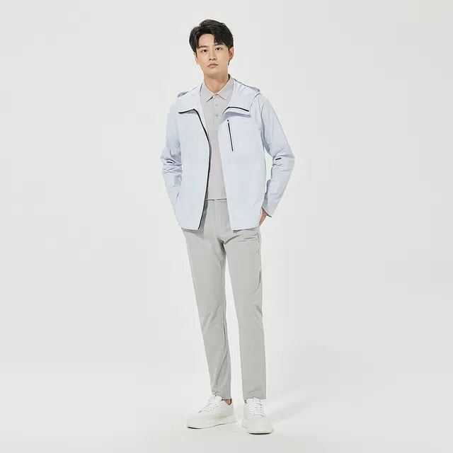 利郎 时尚都市简约连帽休闲百搭款轻薄防晒服 男款