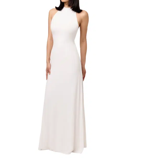 NAKED WARDROBE Modal Halter Maxi Dress