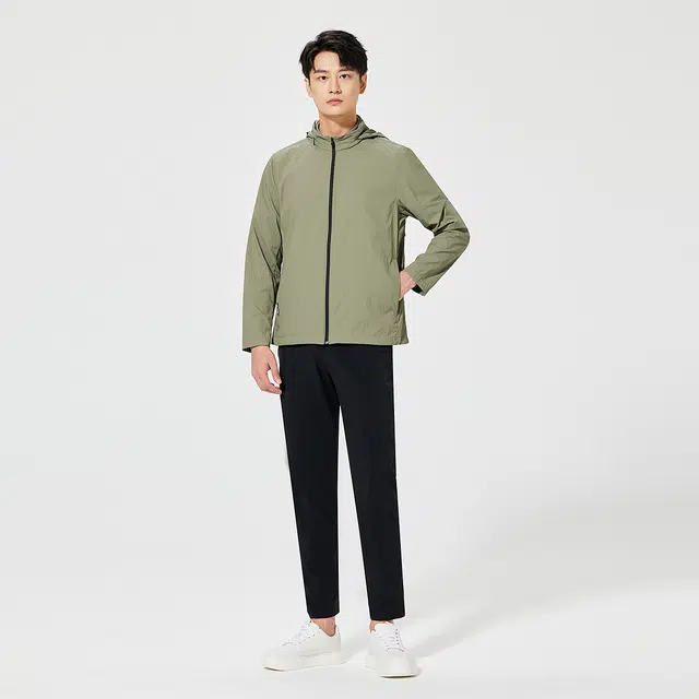利郎 商务休闲纯色简约百搭防紫外线轻薄防晒服 男款