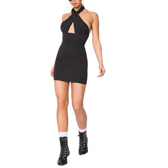 SUPERDOWN Dress Grace Cross Front