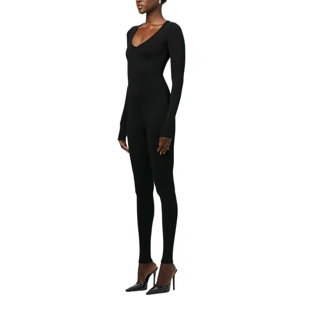 NAKED WARDROBE NW Sculpt V-Neck Jumpsuit