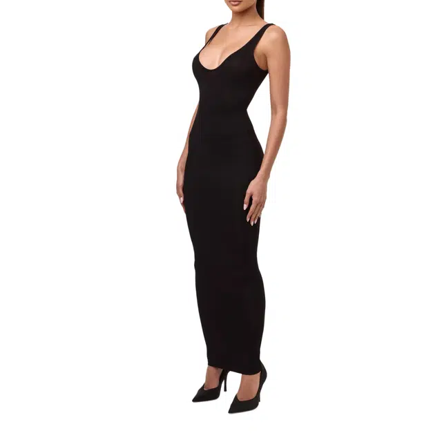 NAKED WARDROBE Smooth Sculpt Tank Midi Dress