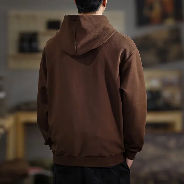 遨宇 美式经典复古休闲极简风潮流设计感百搭户外上衣卫衣 男款