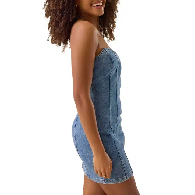 ALTAR'D STATE Denim Corset Dress Breena