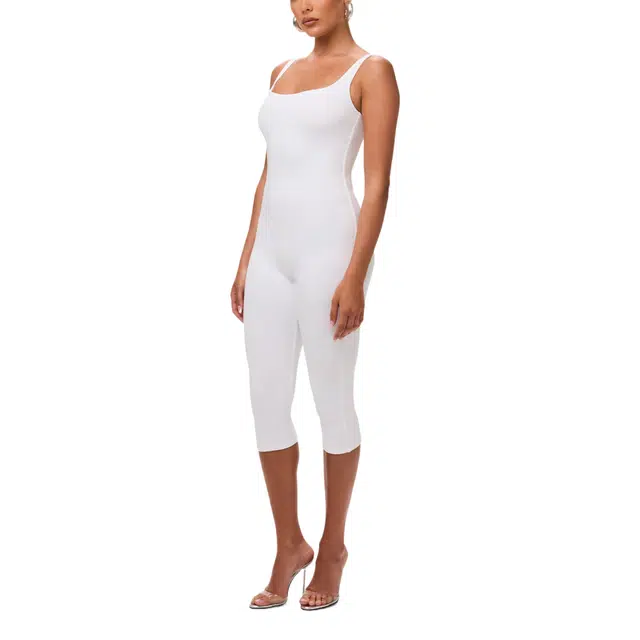 NAKED WARDROBE Tank Capri Jumpsuit Smooth