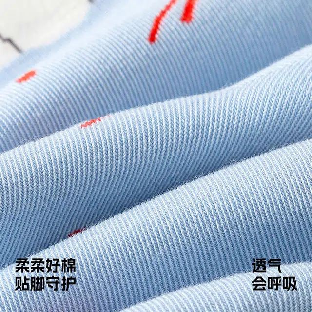 轻迎 卡通萌趣系列 可爱吸汗防臭外穿潮流动物中筒袜 女款