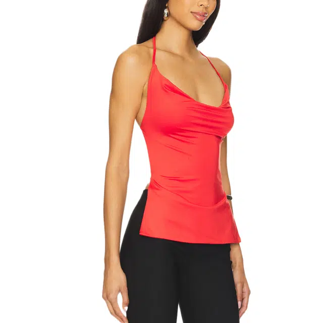 SUPERDOWN Clover Halter Top