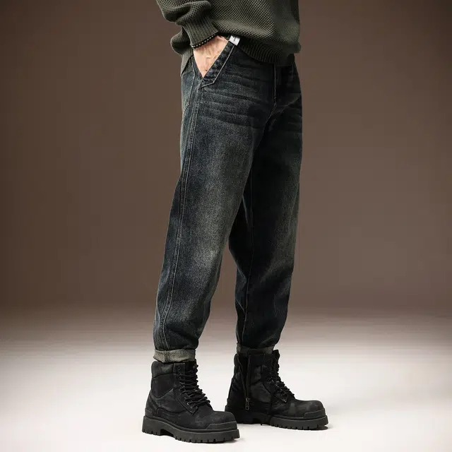 贵色 美式舒适时尚潮流百搭休闲牛仔裤 男女同款