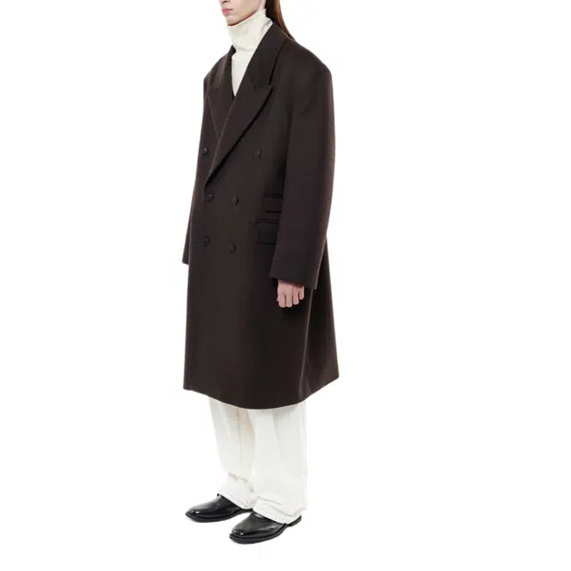 BESLOW 23FW OVERSIZED CASHMERE DOUBLE BREASTED COAT