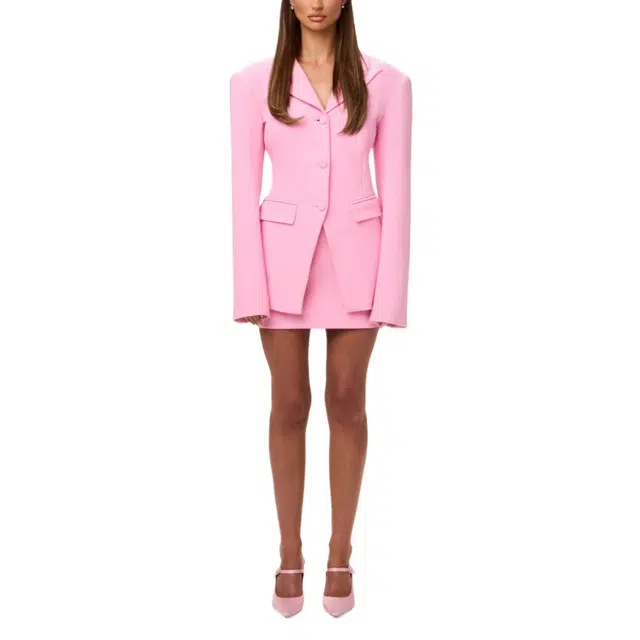 NAKED WARDROBE Suiting Power Shoulder Blazer