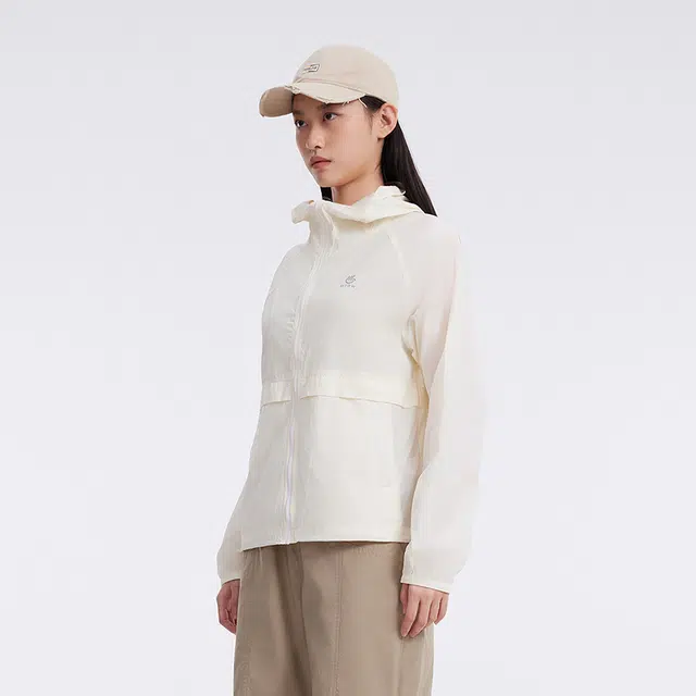 美特斯邦威 短款简约休闲 防紫外线凉感防晒服 女款