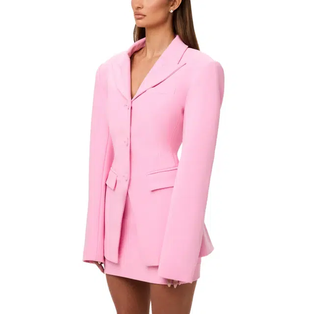NAKED WARDROBE Suiting Power Shoulder Blazer