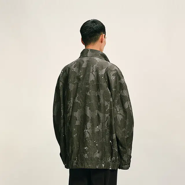 速写 休闲立领宽松时尚夹克 男款