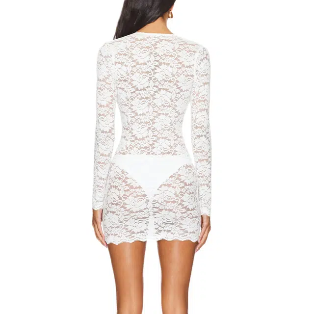 SUPERDOWN Violetta Sheer Mini Dress