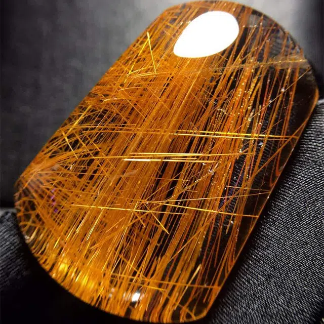 灵运宝 【师傅已加能量】招财板猫眼顺发无事牌原矿体干净磁场能量强#好运天然 钛晶 吊坠 男女同款情侣款