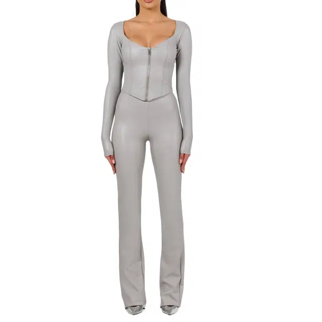 NAKED WARDROBE LEATHER ENERGY TOP