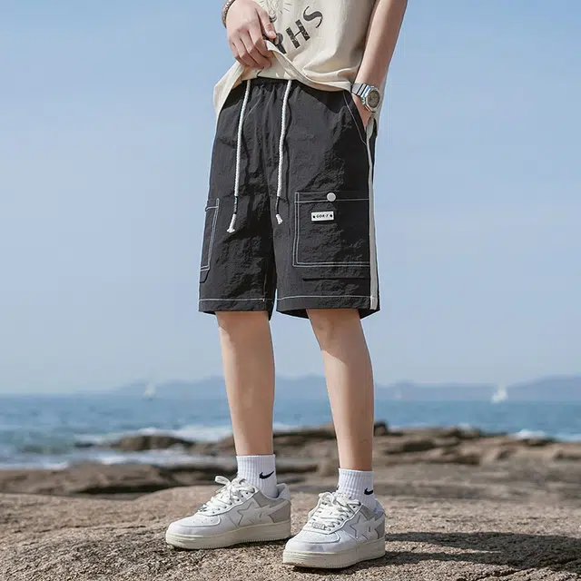 金盾 潮流夏季学生运动百搭休闲短裤 男款