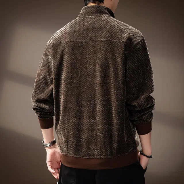 贵色 百搭重磅立领高街潮牌简约宽松长袖卫衣 男女同款