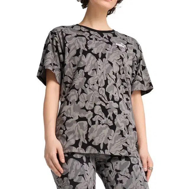 PUMA ESS NATURE 2.0 Relaxed AOP Tee Women T