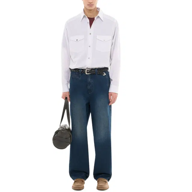 BESLOW STRIPE OFFICER SHIRT
