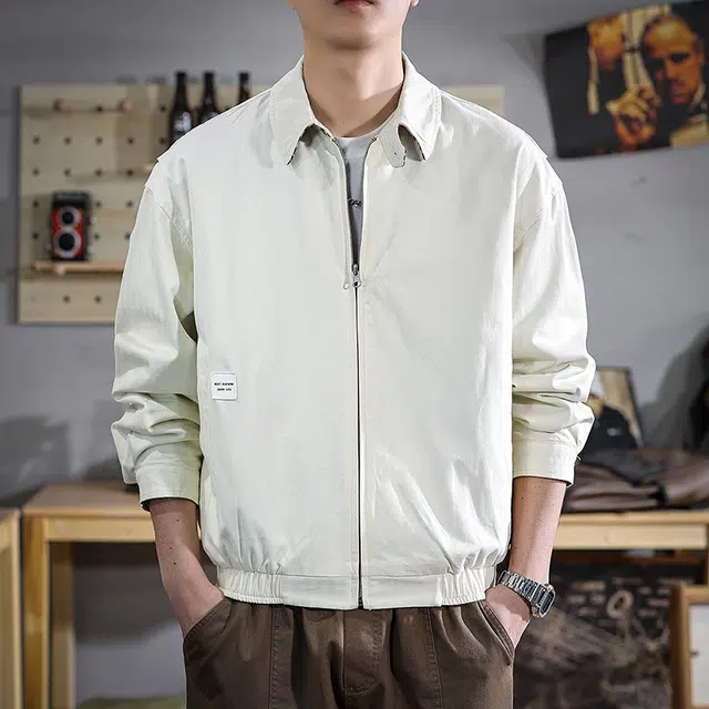 遨宇 美式复古经典双面穿工装森系风户外翻领夹克 男款