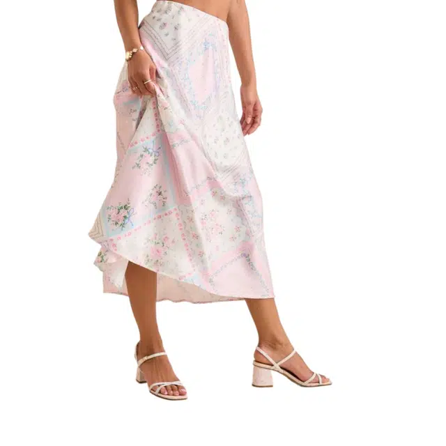ALTAR'D STATE Emery Floral Midi Skirt