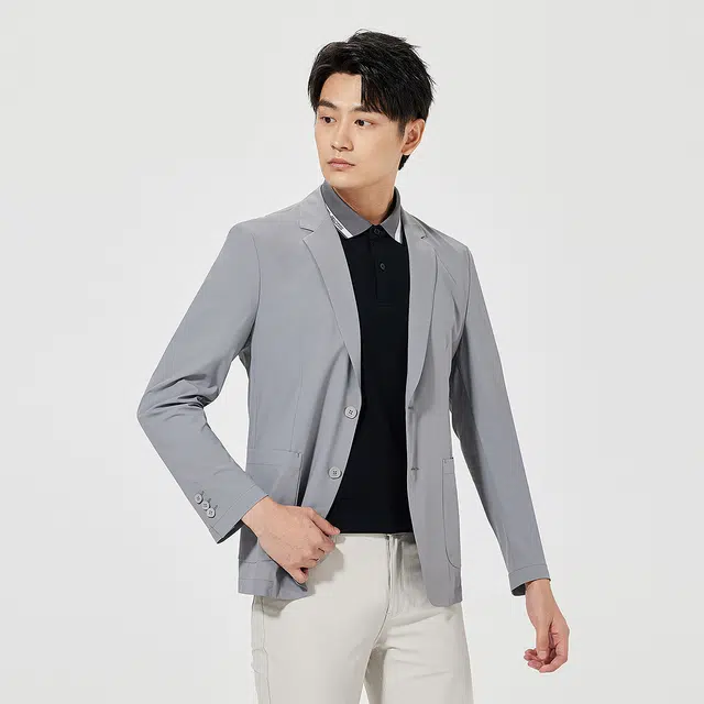 利郎 商务休闲纯色质感简约百搭防紫外线夏季防晒服 男款