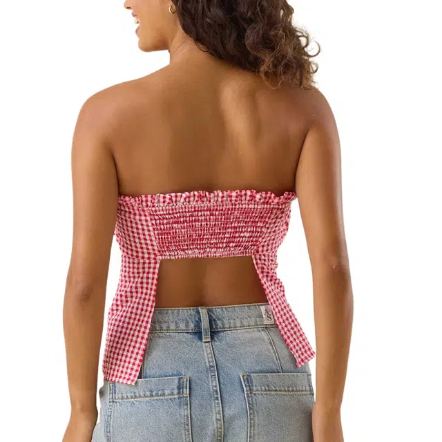 ALTAR'D STATE Dixie Gingham Tube Top