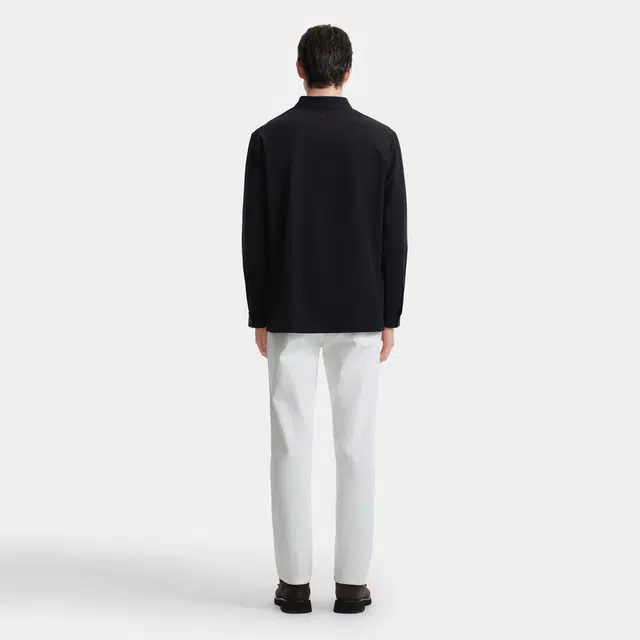 比音勒芬 休闲户外通勤字母印花微廓长袖衬衫 男款