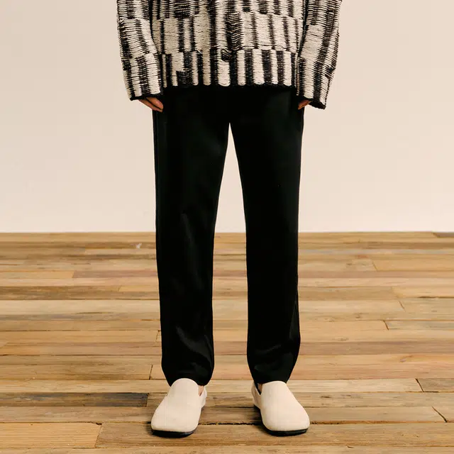 速写 锥形裤通勤七分裤休闲裤 男 本黑