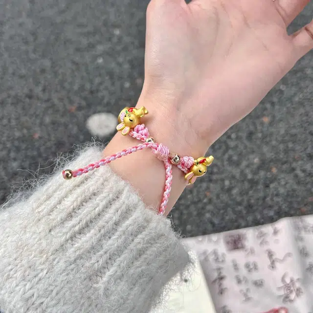 娜壳露露 苹果适用 手表表带 串绳材质 招财纳福表带男女通用
