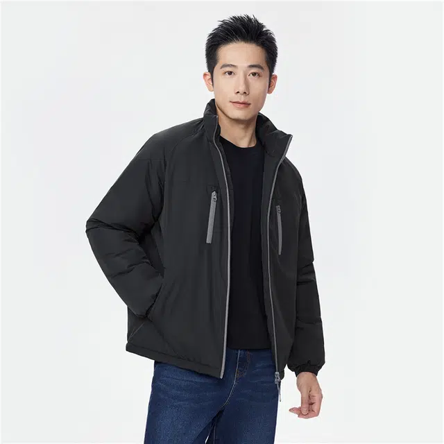 佐丹奴 夹棉立领多口袋插肩棉衣外套棉服 男款