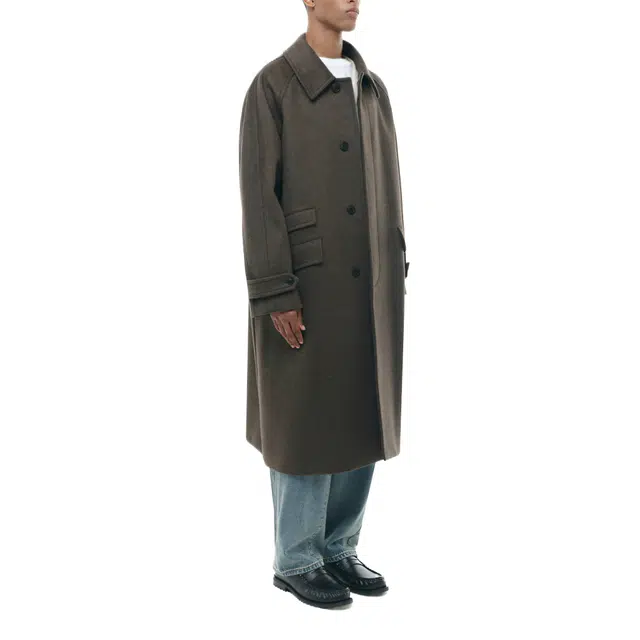 BESLOW OVERSIZED CASHMERE BALMACAAN COAT
