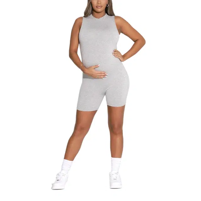 NAKED WARDROBE NW Sleeveless Mama Romper