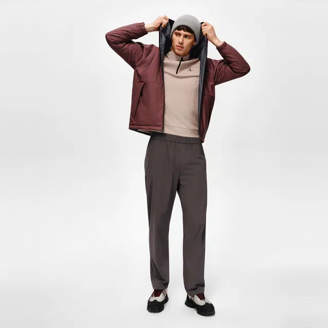 比音勒芬 超细旦功能休闲双面穿连帽棉服 男女同款